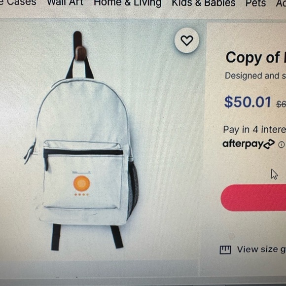 Black Book bag. Chic. Large capacity. Inspired by Bauhaus architecture .Backpack - Picture 9 of 9